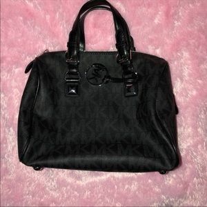 Authentic MK Med Black Satchel